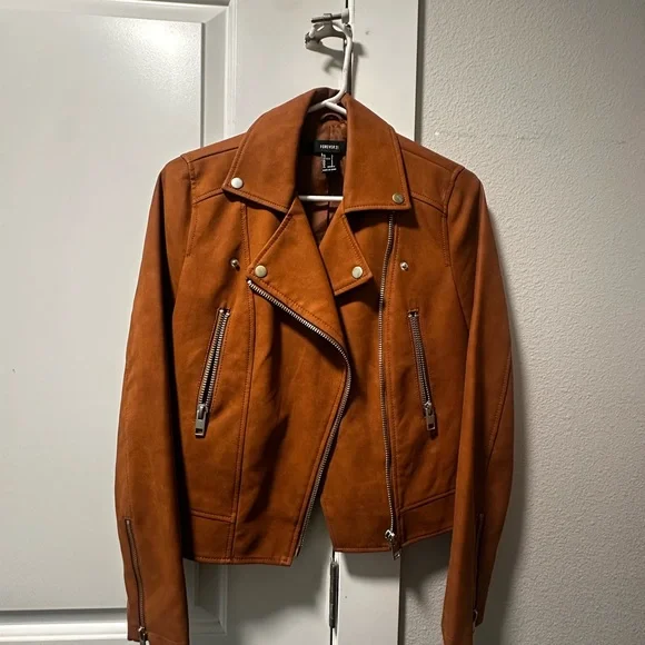 Brown Moto Jacket - Picture 3 of 3